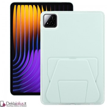 Dirbtinės odos nugarėlė su sulankstomu magnetiniu laikikliu - šviesiai žalias (Xiaomi Pad 7/Pad 7 Pro/Pad 8/Pad 8 Pro) Dirbtinės odos nugarėlė su sulankstomu magnetiniu laikikliu - šviesiai žalias (Xiaomi Pad 7/Pad 7 Pro/Pad 8/Pad 8 Pro)
